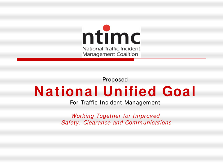 national unified goal