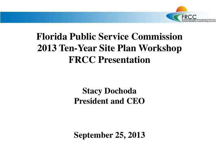florida public service commission 2013 ten year site plan
