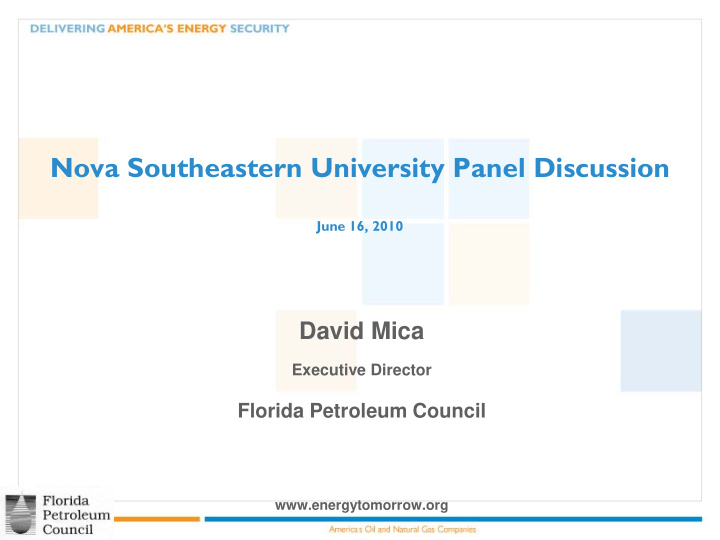 nova southeastern university panel discussion