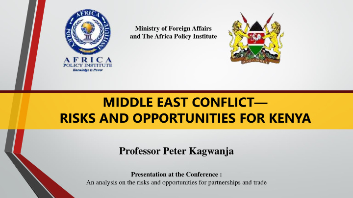 middle east conflict risks and opportunities for kenya