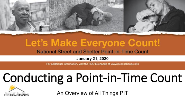 conducting a point in in time count