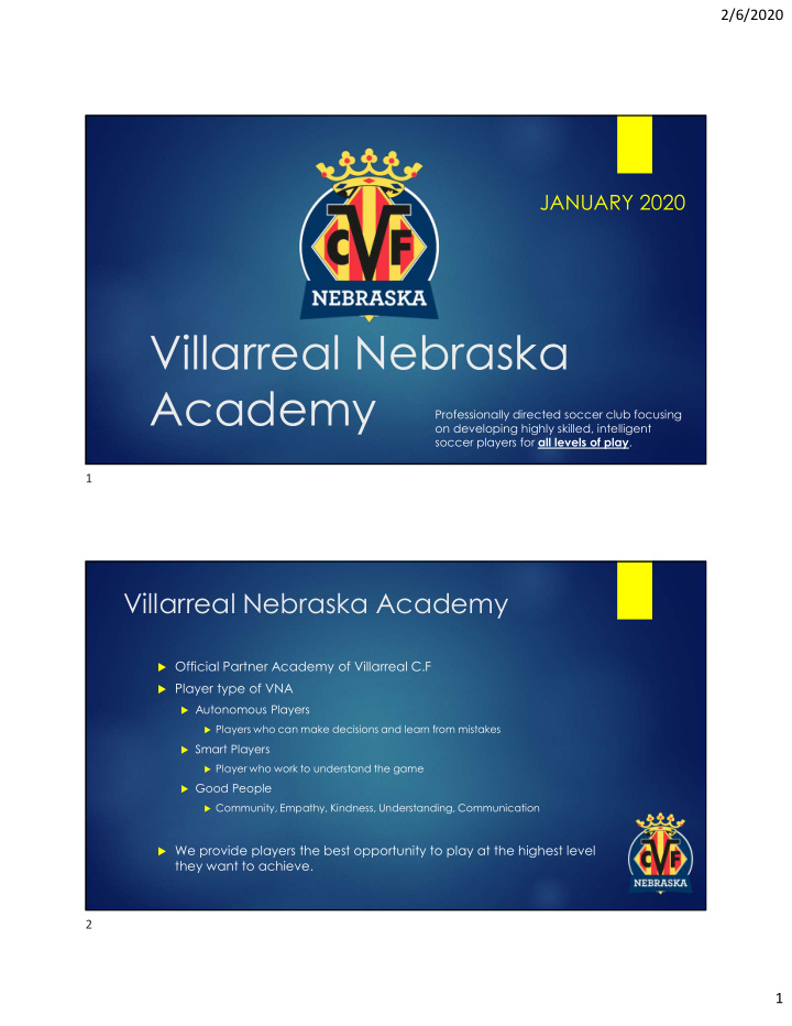 villarreal nebraska academy
