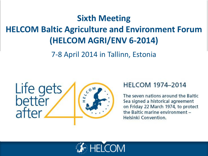helcom baltic agriculture and environment forum
