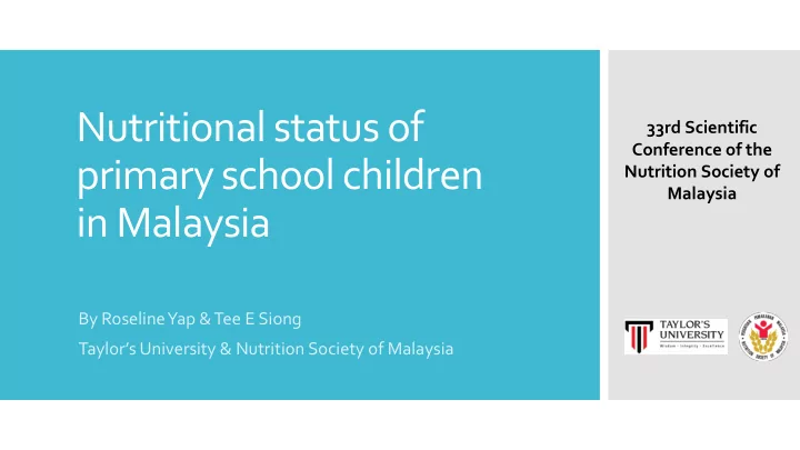 nutritional status of