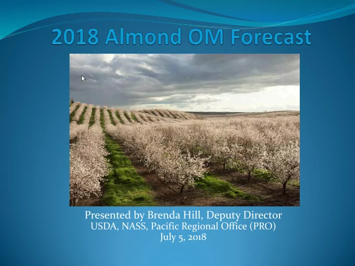 presented by brenda hill deputy director