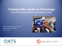 training older adults on technology