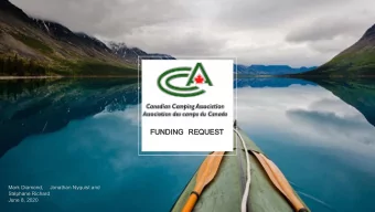 FUNDING  FUNDING REQUEST  REQUEST  Mark Diamond,  Jonathan Nyquist and  Stphane Richard  June 8,