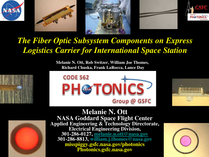 the fiber optic subsystem components on express logistics