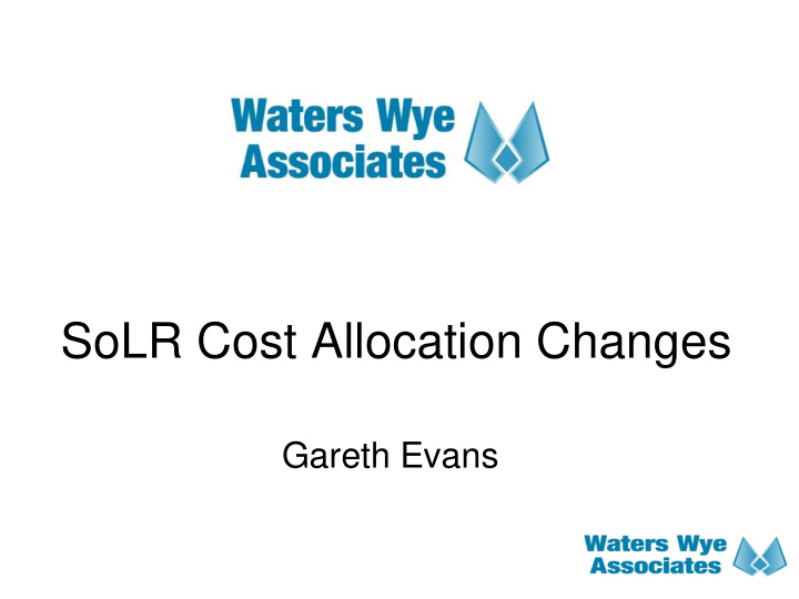 solr cost allocation changes