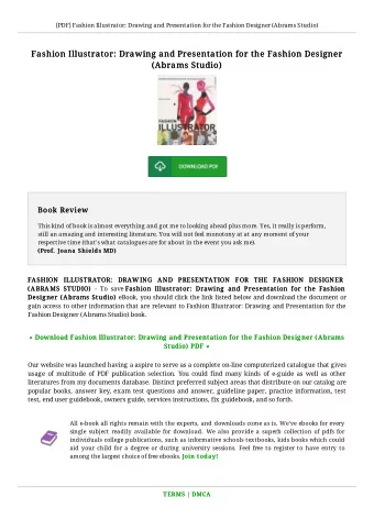 Fashion Illustrator: Drawing and Presentation for the Fashion Designer  Fashion Illustrator: