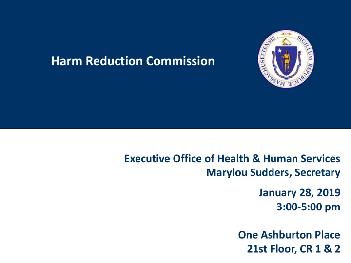 harm reduction commission