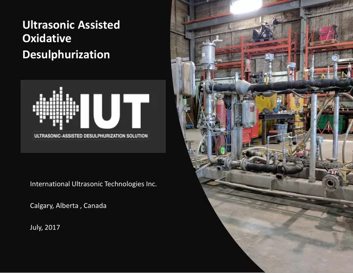 ultrasonic assisted