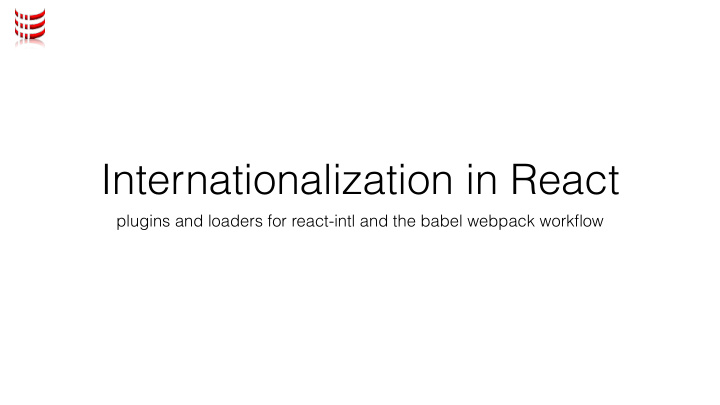 internationalization in react