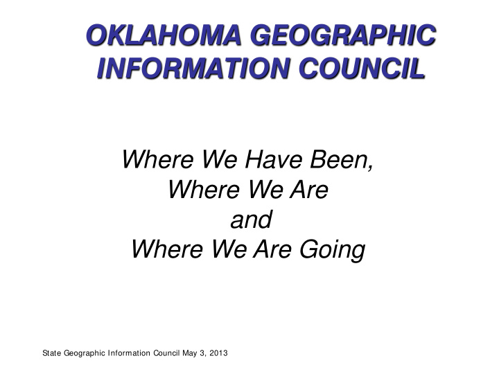 oklahoma geographic information council