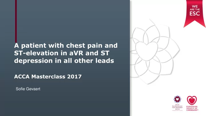 st elevation in avr and st
