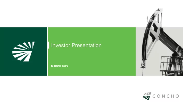 investor presentation