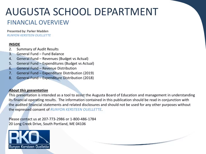augusta school department