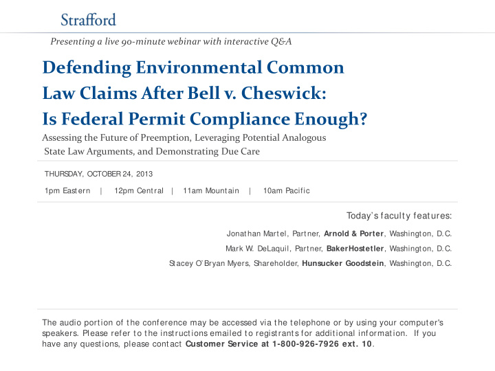 defending environmental common law claims after bell v
