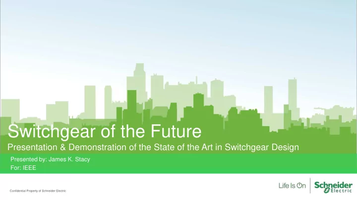 switchgear of the future