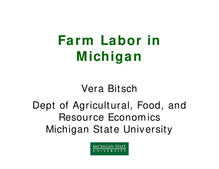 farm labor in michigan