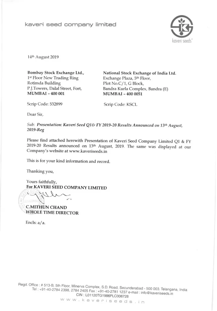 kaveri seed company limited