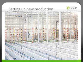 Setting up new production  Setting up new production  Young plants  Young plants  Young plants