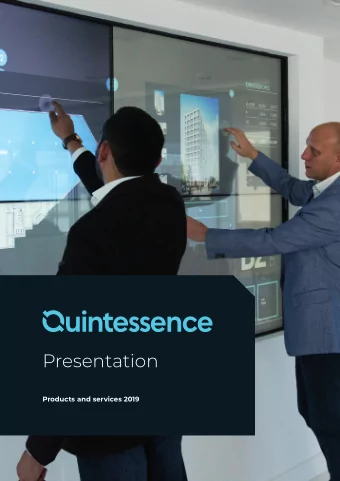 Presentation  Products and services 2019  Touch screen presentations  guaranteed to leave an