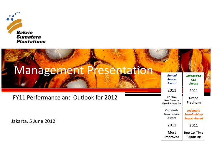 management presentation management presentation