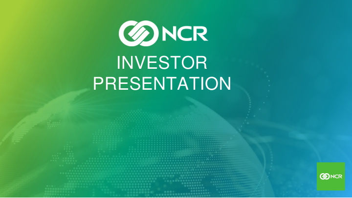 investor presentation notes to investors