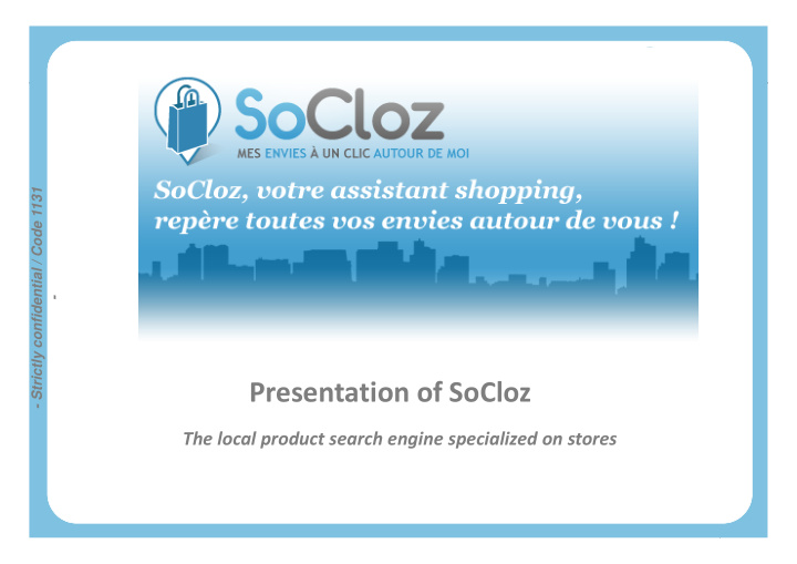 presentation of socloz