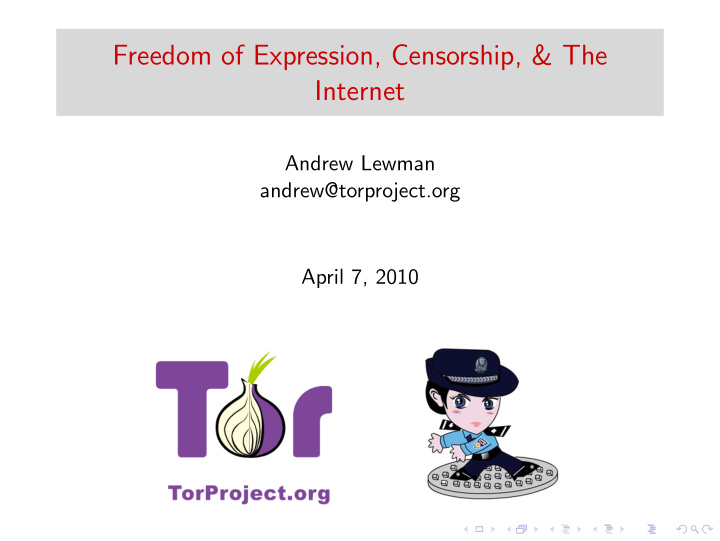 freedom of expression censorship the internet