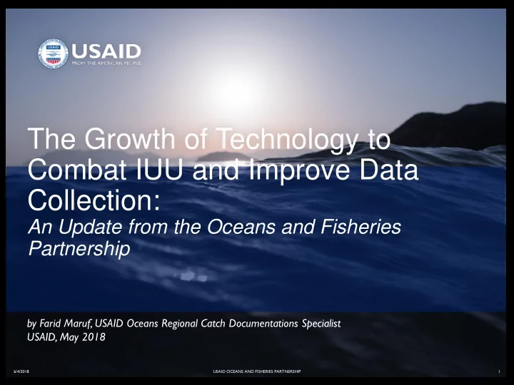 combat iuu and improve data