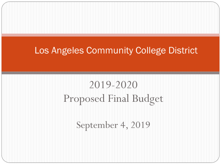 2019 2020 proposed final budget