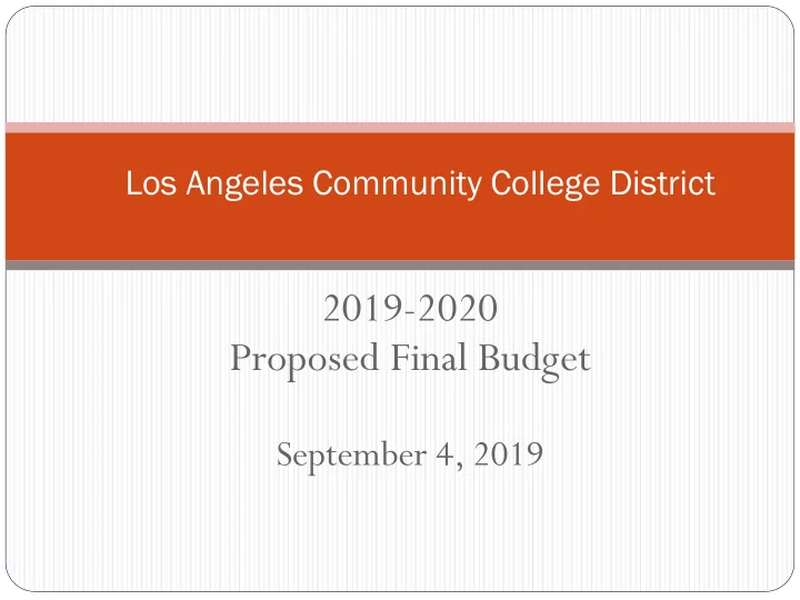 2019 2020 proposed final budget