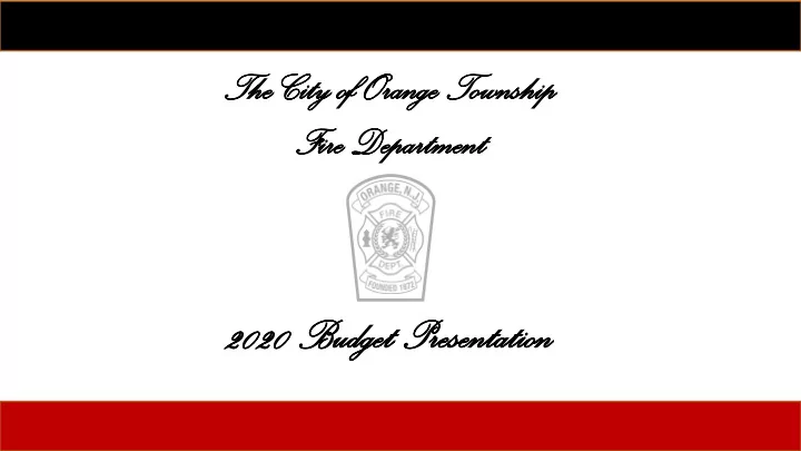 2020 2020 bud udget get pre presentation sentation
