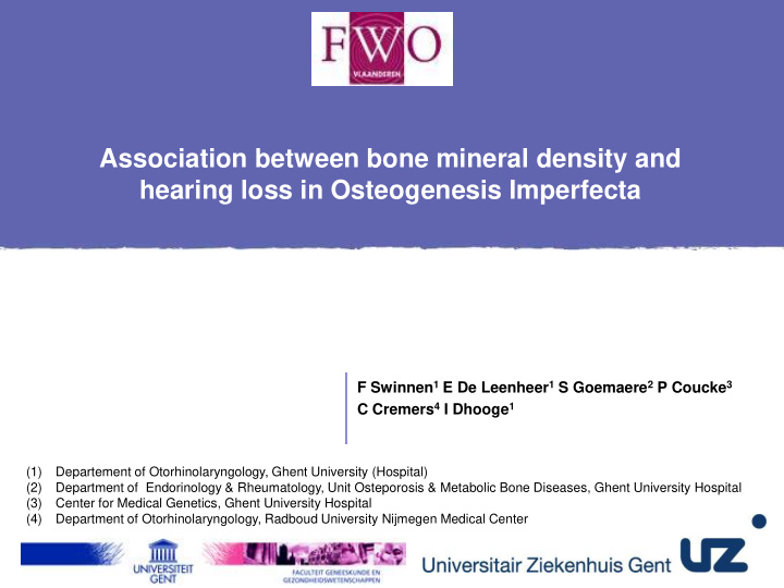 association between bone mineral density and hearing loss