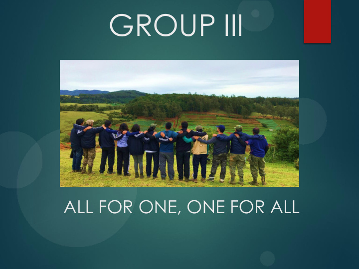 group iii