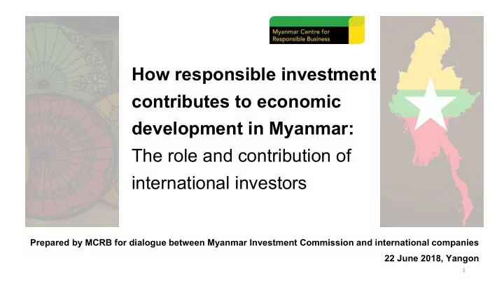 how responsible investment