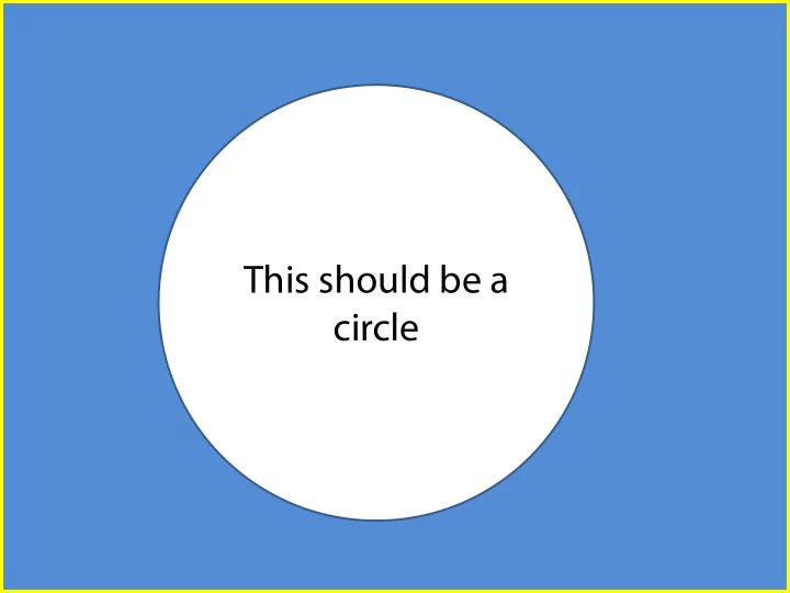 this should be a circle new insights in data visualization