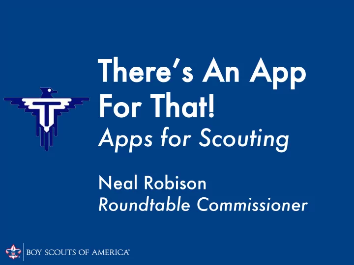 ther there s an n app for r that
