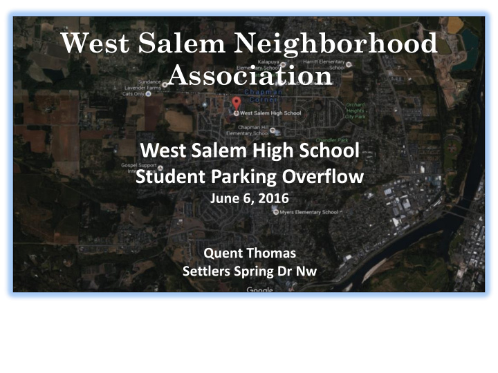 west salem neighborhood