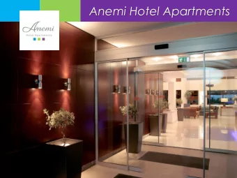 Anemi Hotel Apartments  Introduction  Anemi Hotel Apartments is a superior hotel located in central