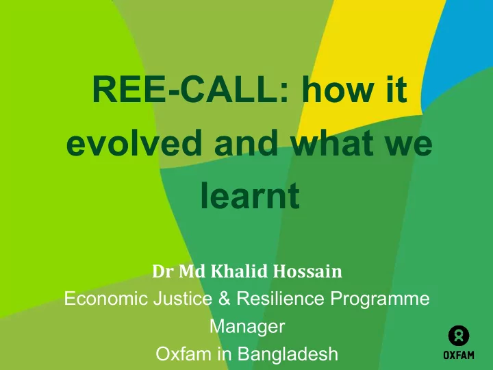 ree call how it