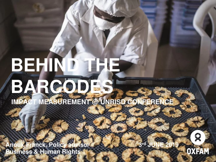 behind the barcodes