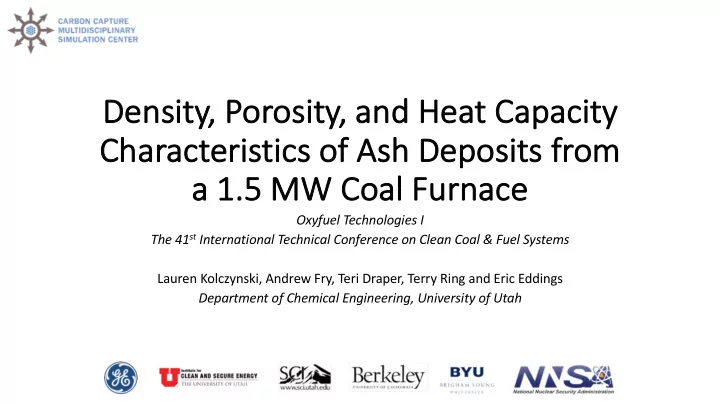 de density por oros osity and heat capacity ch characteri