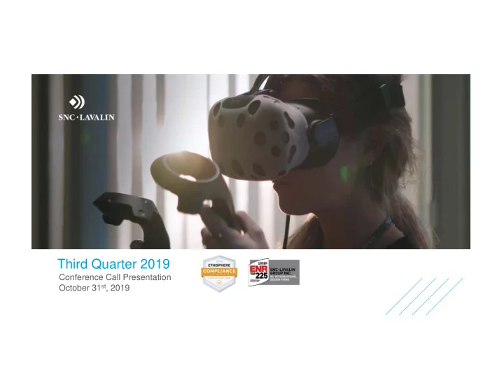 third quarter 2019