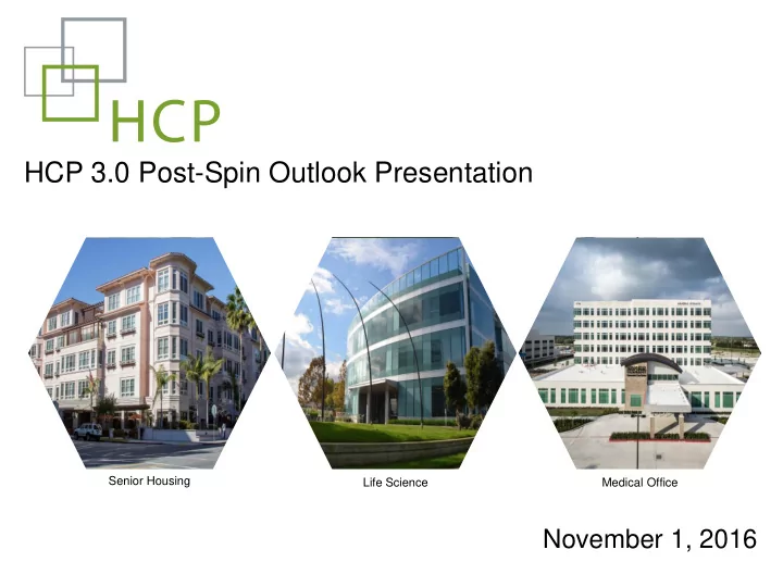 hcp 3 0 post spin outlook presentation