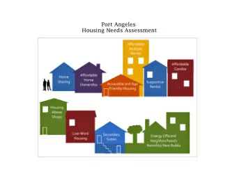 Port Angeles  Housing Needs Assessment  Gantt Chart  7 September 2018  Our budget and schedule