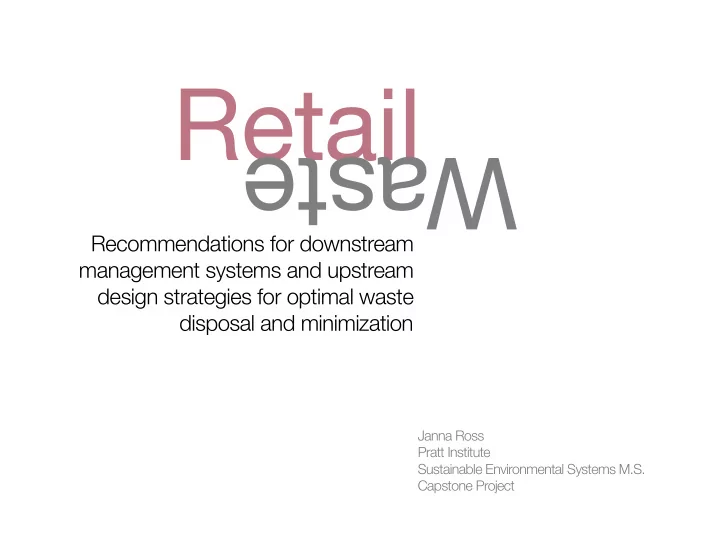 retail