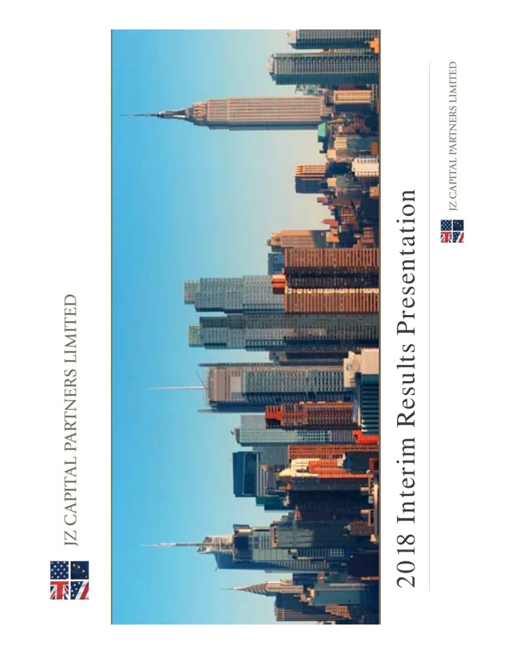 2018 interim results presentation this document and the